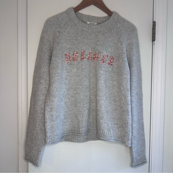 Madewell Dreamer Sweater Gray Medium - Picture 1 of 4